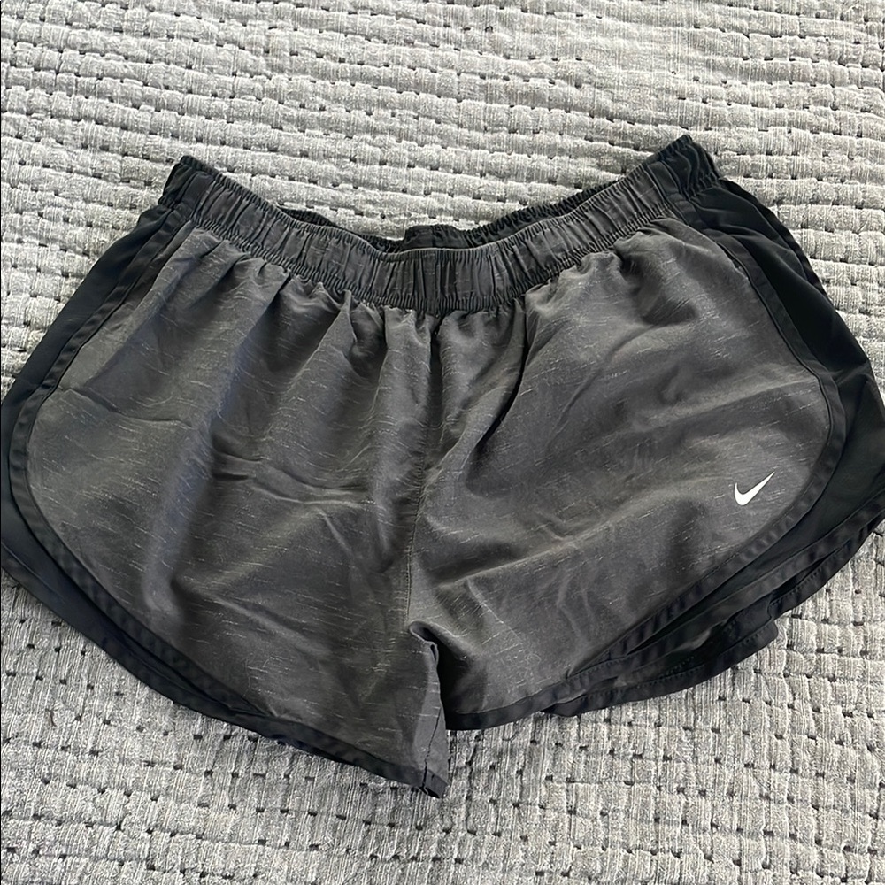 black nike running shorts